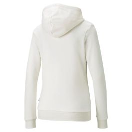 Sudadera con Capucha Mujer Puma Essentials Embroidery Blanco