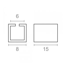 Reductor cuadradillo zincado cdd07 8-6mm Reductor cuadradillo zincado cdd07 8-6mm