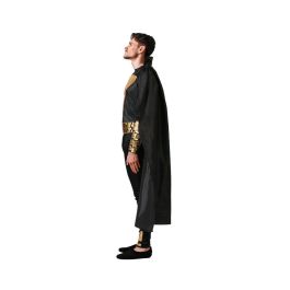 Disfraz Superhéroe Héroe Cómic Adulto Negro Talla M-L, Incluye Gorro, Mono, Muñequeras, Cinturón, Cartuchera y Capa - Ideal para Carnaval
