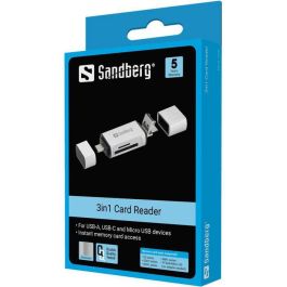 Sandberg Card Reader USB-C+USB+MicroUSB Sandberg Card Reader USB-C+USB+MicroUSB