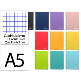 Liderpapel Cuaderno Espiral A5 Witty Tapa Dura 80 Hojas 90gr Cuadro 3mm Colores Surtidos Precio: 13.59000005. SKU: B1KC4Y3T8G