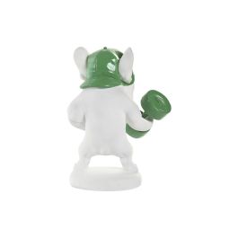 DKD Home Decor Figura de Bulldog Moderno Blanco Multicolor 13.5 x 24 x 17 cm (3 Unidades) de Resina