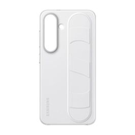 Samsung Standing Grip Case para Galaxy S25, Funda con Soporte Antideslizante, Blanco