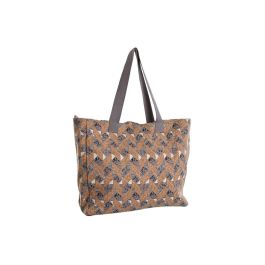 Bolso Mediterraneo DKD Home Decor Marron Coral 14 x 35 x 55 cm (3 Unidades)