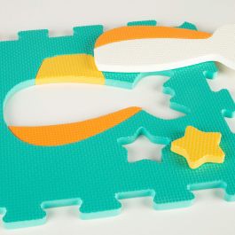 Alfombra de Puzzle Colorbaby Multicolor Plástico EVA 90 x 90 cm Vehículos 9 Piezas (4 Unidades)