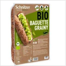 SCHNITZER Pan Baguette Semillas Grainy Bio Sin Gluten 320g - Horneado tierno y aromático con lino y sésamo Precio: 6.5. SKU: B1C2ZWD4M4