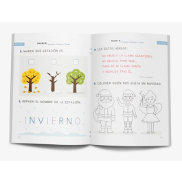 Rubio Cuaderno Iniciación a la Lectura para +4 Años con Formato DIN A5