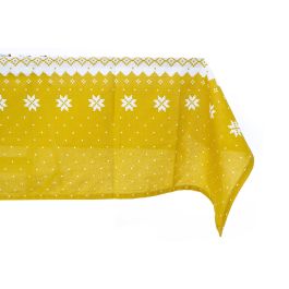 Mantel Navidad Moderna DKD Home Decor Dorado 150 x 150 cm Set de 4