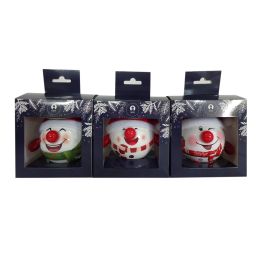 Bola Decoracion Navidad Tradicional DKD Home Decor Blanco Rojo 8 x 16 x 11 cm (6 Unidades)