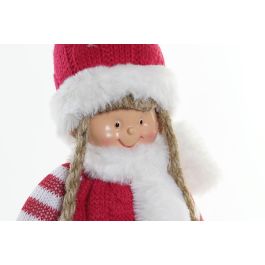 Figura Navidad Fantasia DKD Home Decor Rojo Blanco 12 x 45 x 15 cm