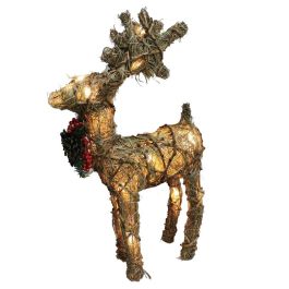 Figura Navidad Alpina DKD Home Decor Marron 13 x 42 x 31 cm