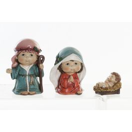 Nacimiento Navidad Tradicional DKD Home Decor Multicolor 6 x 10 x 8 cm Set de 3