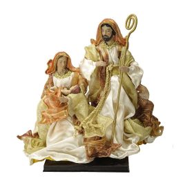 Nacimiento Navidad Alpina DKD Home Decor Blanco Dorado 20 x 33 x 20 cm