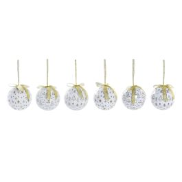 Bola Decoracion Navidad Moderna DKD Home Decor Blanco Dorado 25 x 16 x 25 cm Set de 14 Precio: 21.7195003751. SKU: B17E8A93LZ