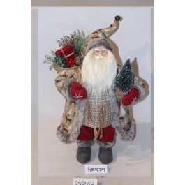 Figura Navidad Tradicional DKD Home Decor Rojo Gris 25 x 35 x 23 cm