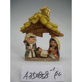 Nacimiento Navidad Tradicional DKD Home Decor Amarillo Marron 3.1 x 12.4 x 10.3 cm Precio: 5.59000035. SKU: B1G8XBHVWA