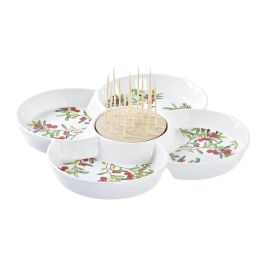 Aperitivo Navidad Tradicional DKD Home Decor Rojo Blanco 25 x 7 x 25 cm Precio: 14.399000375099998. SKU: B18X4QJHWX