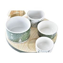 Aperitivo Navidad Tradicional DKD Home Decor Verde Natural 22 x 15 x 22 cm Set de 5