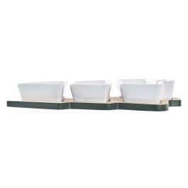 Aperitivo Navidad Tradicional DKD Home Decor Verde Blanco 27 x 3.8 x 20 cm Set de 4