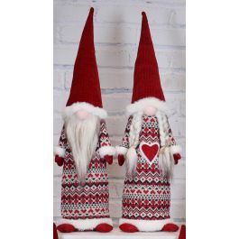 Figura Navidad Tradicional DKD Home Decor Rojo 12 x 56 x 14 cm (2 Unidades) Precio: 33.2750003993. SKU: B1KJ3QVSQL