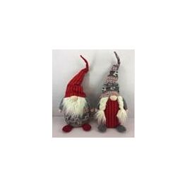 Figura Navidad Tradicional DKD Home Decor Rojo Gris 14 x 58 x 24 cm (2 Unidades) Precio: 32.064999346600004. SKU: B1E6LYVMPV