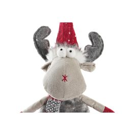 Figura Navidad Tradicional DKD Home Decor Gris Rojo 19 x 35 x 22 cm