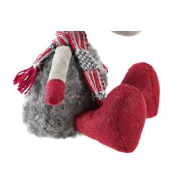 Figura Navidad Tradicional DKD Home Decor Gris Rojo 19 x 35 x 22 cm