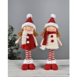 Figura Navidad Tradicional DKD Home Decor Blanco 7 x 43 x 11 cm (2 Unidades) Precio: 33.2750003993. SKU: B16DYH7GHS