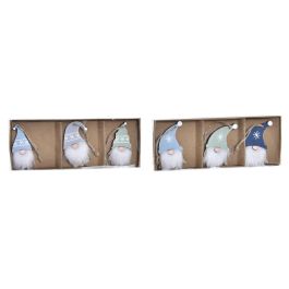 Decoracion Colgante Navidad Fantasia DKD Home Decor Verde Azul 8 x 1.5 x 21 cm Set de 3 (2 Unidades)