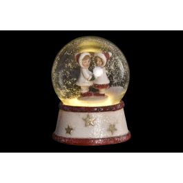 Figura Navidad Tradicional DKD Home Decor Rojo Blanco 7 x 9 x 7 cm