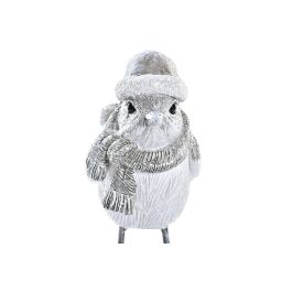 Figura Navidad Moderna DKD Home Decor Gris Blanco 5.5 x 10.5 x 10.5 cm (2 Unidades)