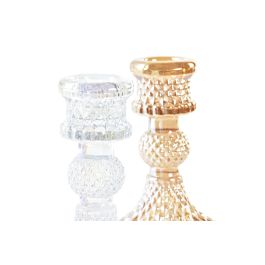 Candelabro Navidad Tradicional DKD Home Decor Dorado Plateado 8 x 10 x 8 cm (6 Unidades)