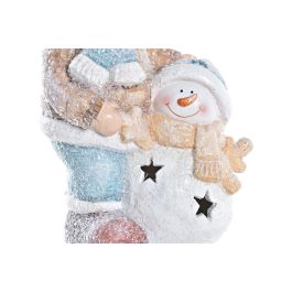 Figura Navidad Moderna DKD Home Decor Azul Lila 19.5 x 42 x 26 cm