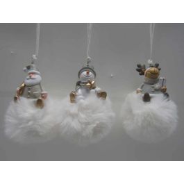 Decoracion Colgante Navidad Moderna DKD Home Decor Blanco Marron 7 x 10 x 7 cm (12 Unidades) Precio: 22.6512. SKU: B1AY7ZJQCE