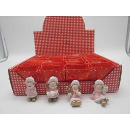 Figura Navidad Fantasia DKD Home Decor Rosa Blanco 2.5 x 4 x 3.5 cm (4 Unidades) Precio: 4.7795002783. SKU: B12CCM8YXZ