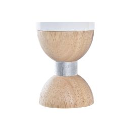 Portavela Navidad Moderna DKD Home Decor Blanco Marron 6 x 14 x 6 cm