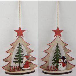 Decoracion Colgante Navidad Tradicional DKD Home Decor Natural Rojo 6 x 18 x 14 cm (2 Unidades) Precio: 11.9669004114. SKU: B1J8ZD3TFQ