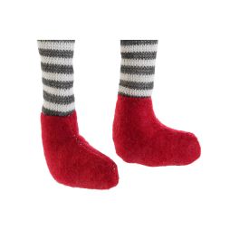 Figura Navidad Tradicional DKD Home Decor Rojo Negro 10 x 48 x 13 cm (2 Unidades)