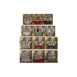 Decoracion Colgante Navidad Tradicional DKD Home Decor Rosa Rojo 1.5 x 9 x 23 cm Set de 6 (4 Unidades) Precio: 53.845000725999995. SKU: B1HPHD4D82