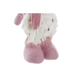 Figura Navidad Fantasia DKD Home Decor Rosa Blanco 12 x 36 x 12 cm