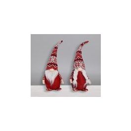 Figura DKD Home Decor Rojo Blanco 10 x 39 x 13 cm (2 Unidades)