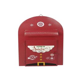 Buzon Navidad Tradicional DKD Home Decor Rojo Amarillo 12 x 38 x 24.5 cm