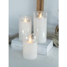 Vela Led Navidad Moderna DKD Home Decor Blanco 7.5 x 15 x 7.5 cm Set de 3 Precio: 23.89000042. SKU: B1A9NKTMWY