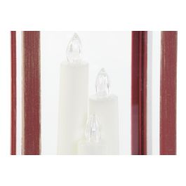 Farola Navidad Tradicional DKD Home Decor Blanco Rojo 14.5 x 39 x 14.5 cm (2 Unidades)