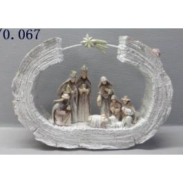 Nacimiento DKD Home Decor Gris Dorado 6 x 19 x 27 cm Precio: 31.50000018. SKU: B1AGDNJ64K