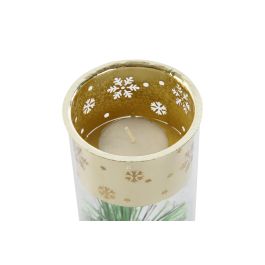 Portavela DKD Home Decor Dorado 7 x 16 x 7 cm Set de 3