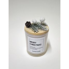 Vela Navidad Moderna DKD Home Decor Blanco Natural 7 x 10 x 7 cm