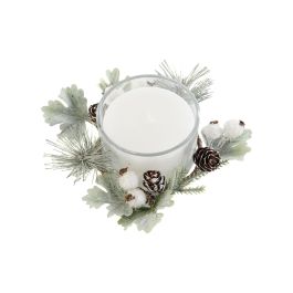 Vela Navidad Moderna DKD Home Decor Blanco 13 x 5.5 x 13 cm