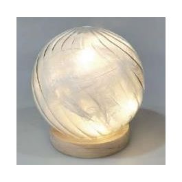 Decoracion Luminosa DKD Home Decor Transparente Natural 15 x 15 x 15 cm