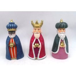 Figura Navidad Tradicional DKD Home Decor Multicolor 7.5 x 20 x 9.5 cm Set de 3